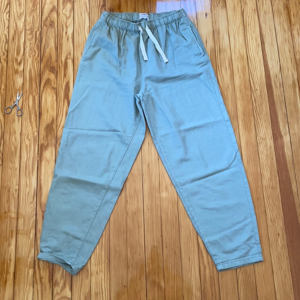 Cotton on Everyday Mid Rise Pants, Size 6 - Washed Green